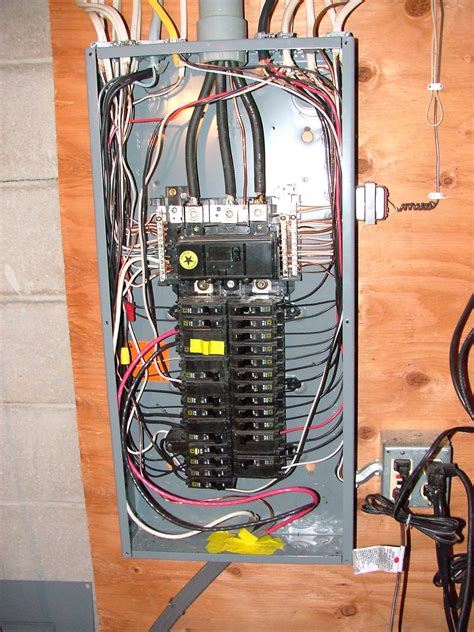 wiring a breaker box door